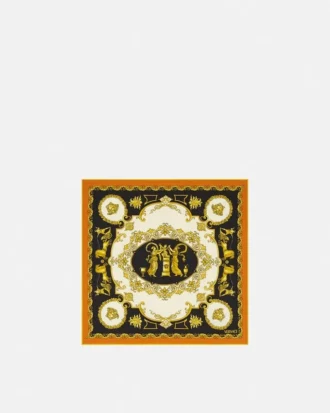 Printed Silk Twill Scarf 45 cm