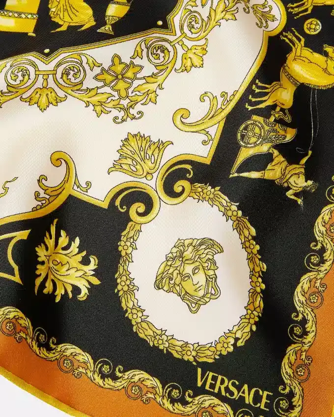 Printed Silk Twill Scarf 45 cm Printed Silk Twill Scarf 45 cm