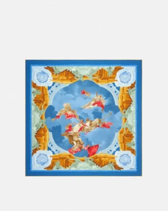 Printed Silk Twill Scarf 90 cm