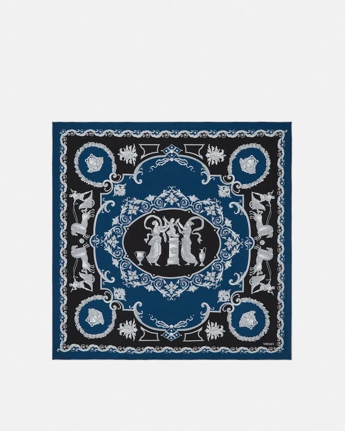 Printed Silk Twill Scarf 90 cm Printed Silk Twill Scarf 90 cm