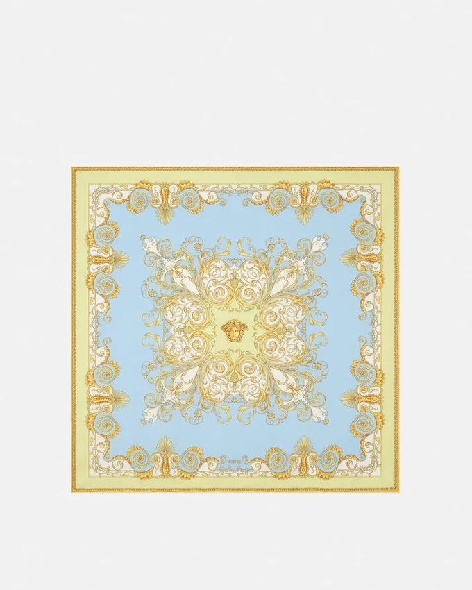 Printed Silk Twill Scarf 90 cm Printed Silk Twill Scarf 90 cm