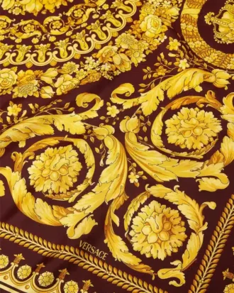 Printed Silk Twill Scarf 90 cm