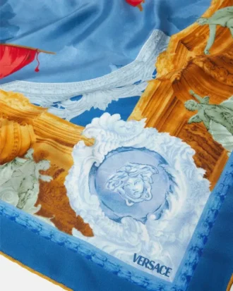 Printed Silk Twill Scarf 90 cm
