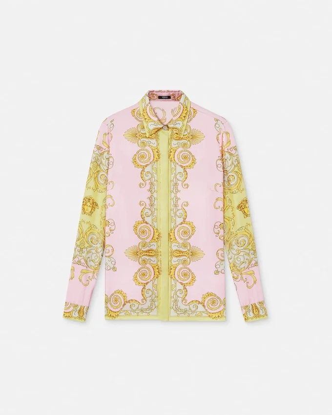Printed Silk Twill Shirt Printed Silk Twill Shirt