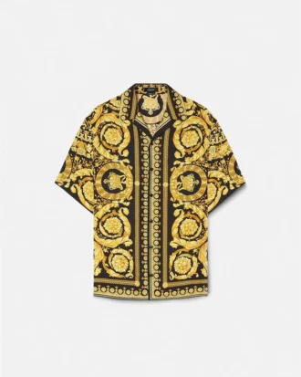 Printed Silk Twill Shirt