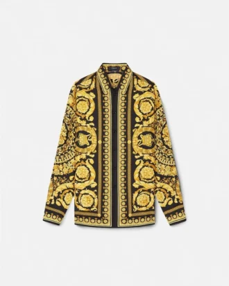 Printed Silk Twill Shirt