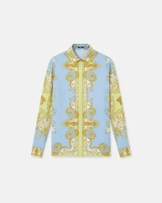 Printed Silk Twill Shirt