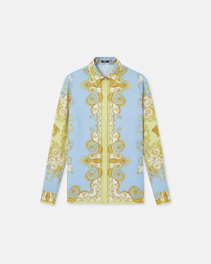 Printed Silk Twill Shirt Printed Silk Twill Shirt