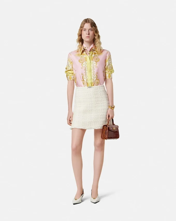 Printed Silk Twill Shirt Printed Silk Twill Shirt
