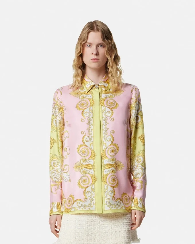 Printed Silk Twill Shirt Printed Silk Twill Shirt