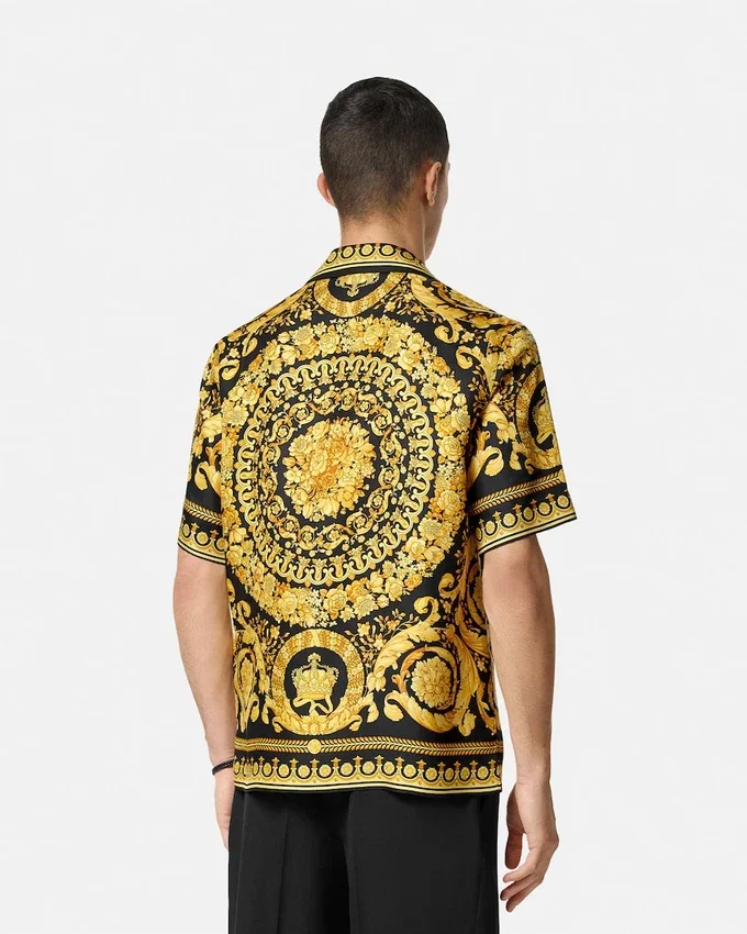 Printed Silk Twill Shirt Printed Silk Twill Shirt