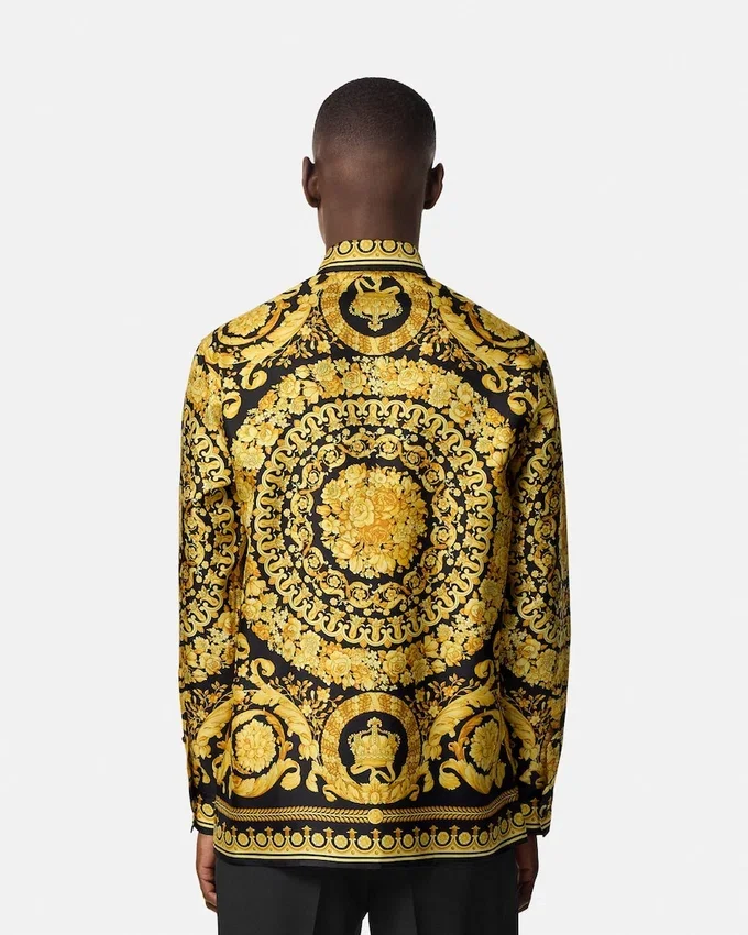 Printed Silk Twill Shirt Printed Silk Twill Shirt