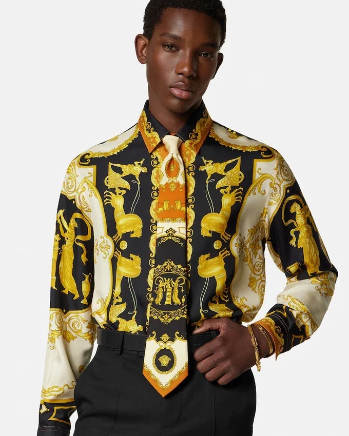 Printed Silk Twill Tie Printed Silk Twill Tie