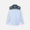 Printed Striped Cotton-Poplin Shirt Printed Striped Cotton-Poplin Shirt