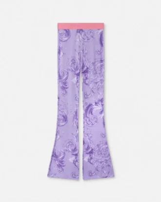 Printed Viscose Flared Leggings