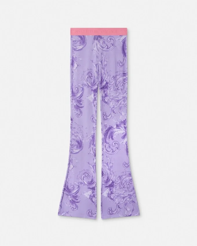 Printed Viscose Flared Leggings Printed Viscose Flared Leggings