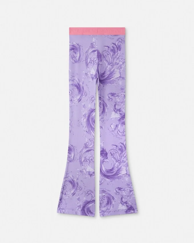 Printed Viscose Flared Leggings Printed Viscose Flared Leggings