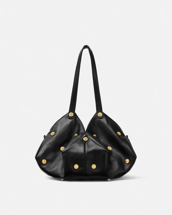 Protea Embellished Nappa Shoulder Bag Protea Embellished Nappa Shoulder Bag