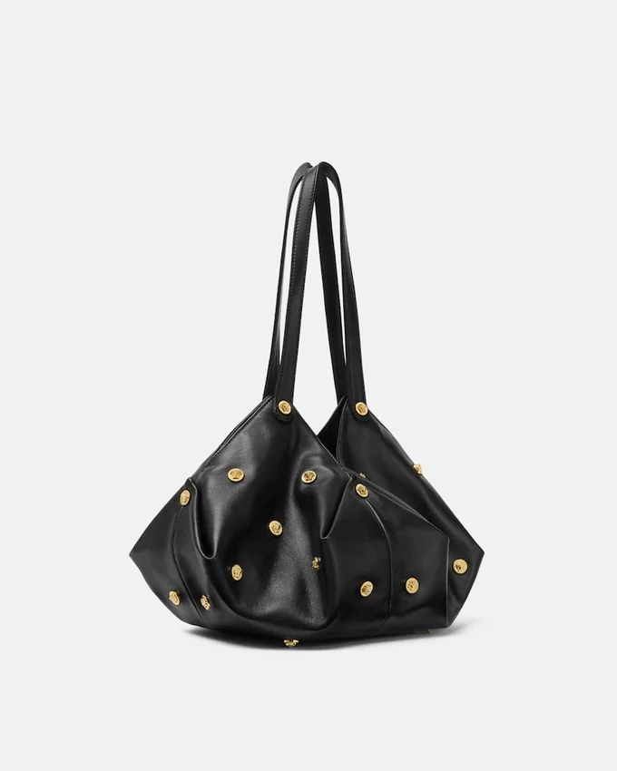 Protea Embellished Nappa Shoulder Bag Protea Embellished Nappa Shoulder Bag