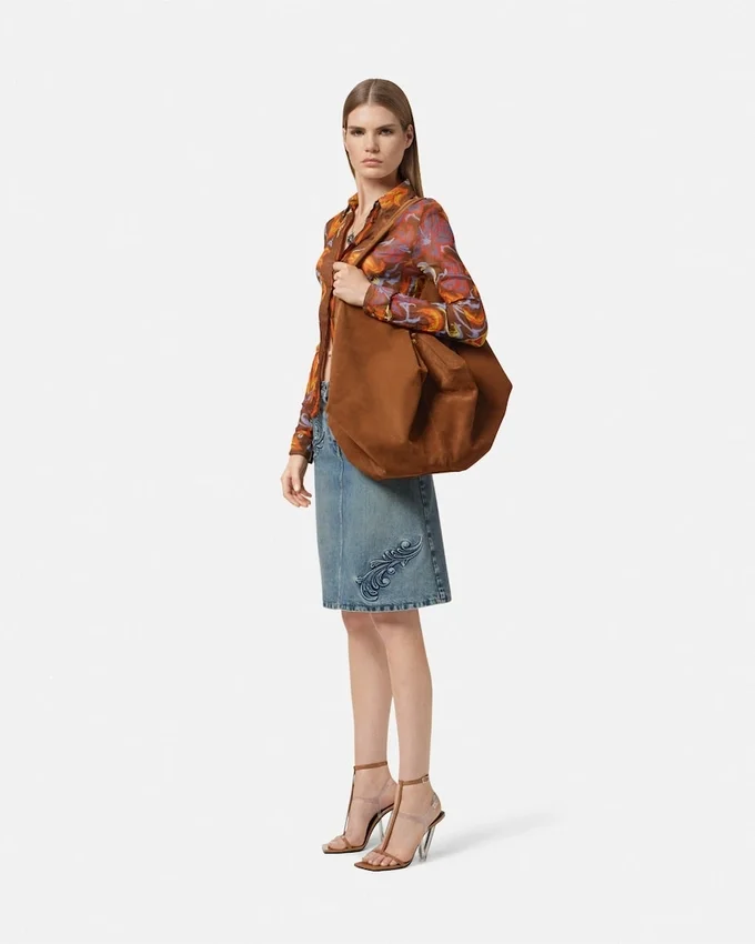 Protea Large Suede Shoulder Bag Protea Large Suede Shoulder Bag