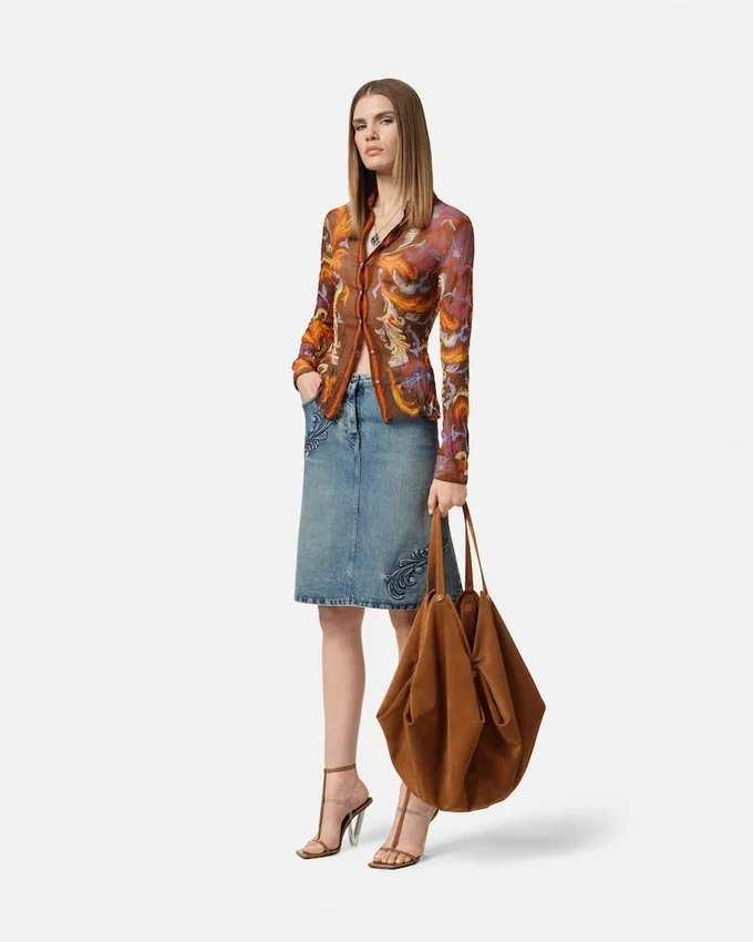 Protea Large Suede Shoulder Bag Protea Large Suede Shoulder Bag