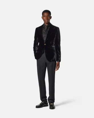 Python-Devor&eacute; Silk-Blend Evening Shirt