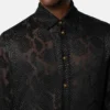 Python-Devoré Silk-Blend Evening Shirt Python-Devoré Silk-Blend Evening Shirt