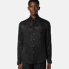 Python-Devoré Silk-Blend Evening Shirt Python-Devoré Silk-Blend Evening Shirt