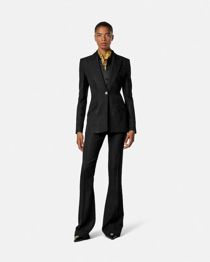 Python-Jacquard Wool-Blend Blazer Python-Jacquard Wool-Blend Blazer