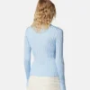 Ribbed Knit Viscose-Blend Crewneck Top Ribbed Knit Viscose-Blend Crewneck Top