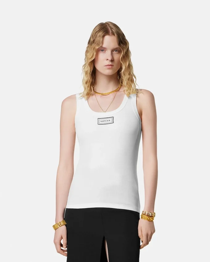 Ribbed Stretch Cotton Tank Top Ribbed Stretch Cotton Tank Top