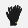 Ribbed Wool Knit Gloves