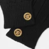 Ribbed Wool Knit Gloves