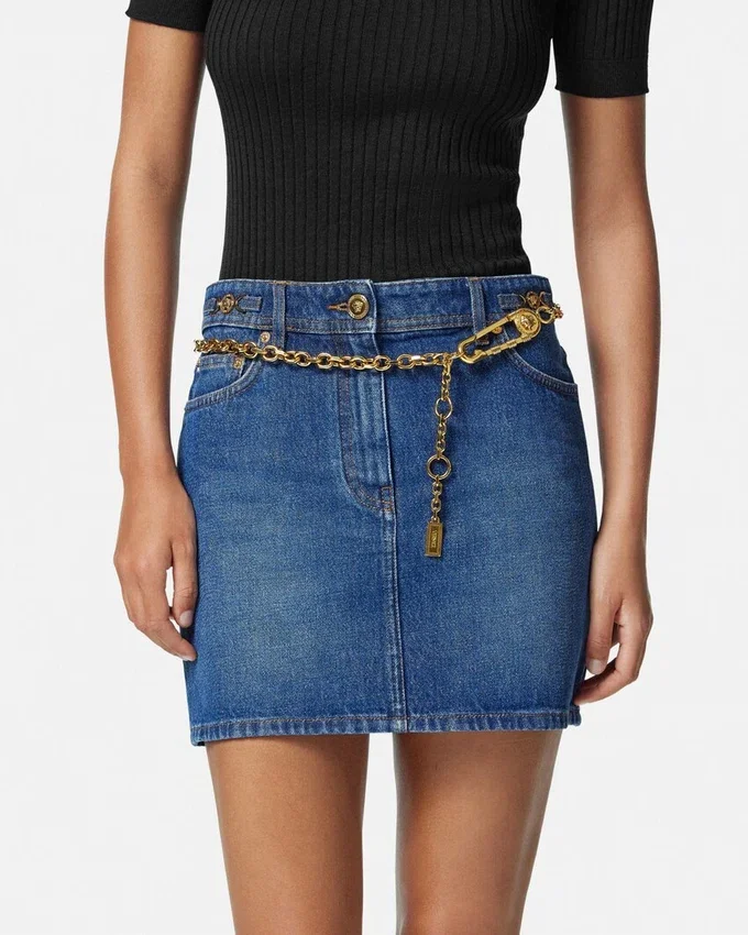 Safety Pin Chain Belt 1.5 cm Safety Pin Chain Belt 1.5 cm