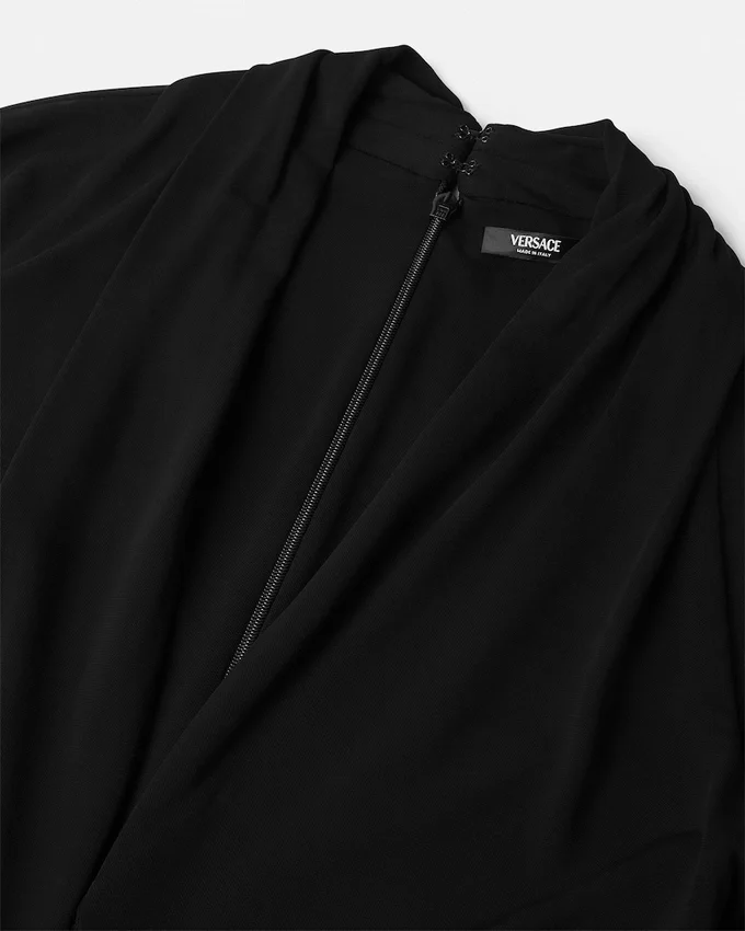 Safety Pin Draped Fitted Bodysuit Safety Pin Draped Fitted Bodysuit