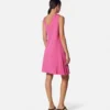 Safety Pin Draped Flared Mini Dress Safety Pin Draped Flared Mini Dress