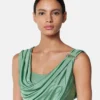 Safety Pin Draped Mini Dress Safety Pin Draped Mini Dress