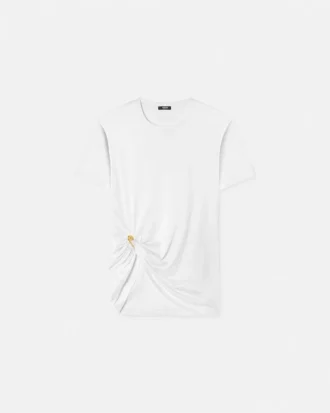 Safety Pin Draped T-Shirt