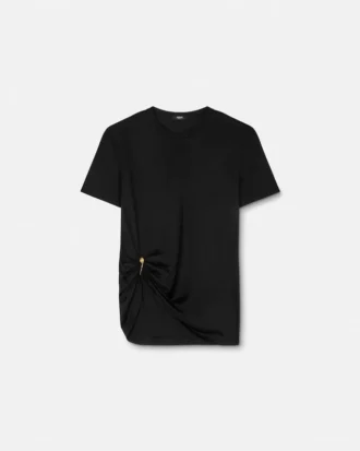 Safety Pin Draped T-Shirt