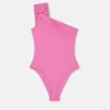 Safety Pin Gathered One-Piece Swimsuit Safety Pin Gathered One-Piece Swimsuit