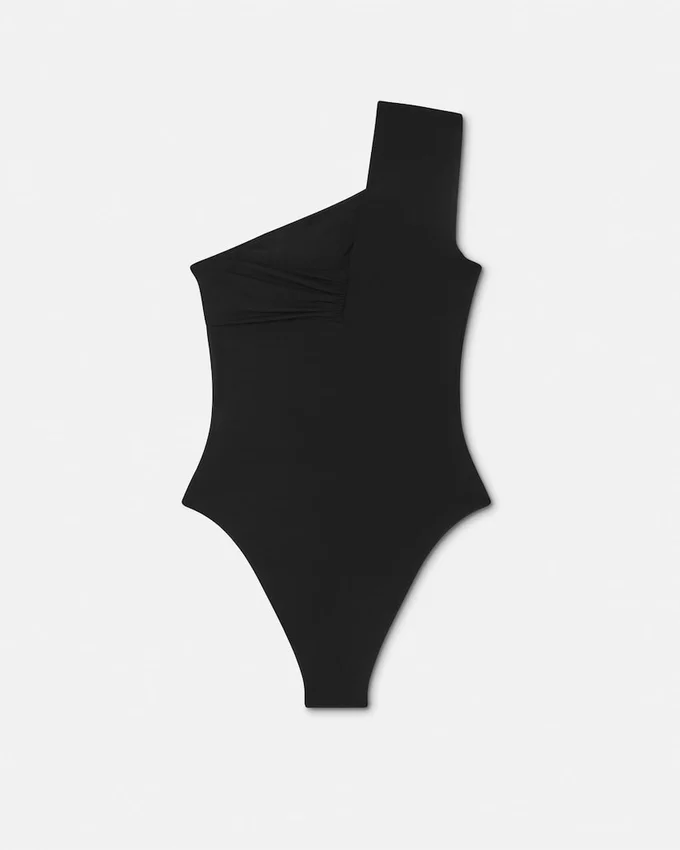 Safety Pin Gathered One-Piece Swimsuit Safety Pin Gathered One-Piece Swimsuit