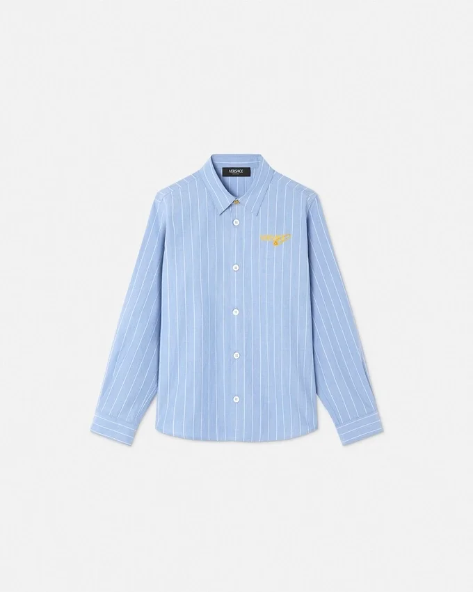 Safety Pin Logo Striped Kids Shirt Safety Pin Logo Striped Kids Shirt