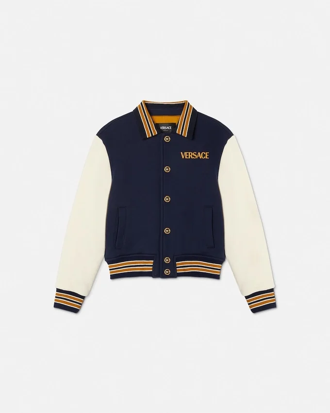 Safety Pin Logo Varsity Kids Blouson Jacket Safety Pin Logo Varsity Kids Blouson Jacket