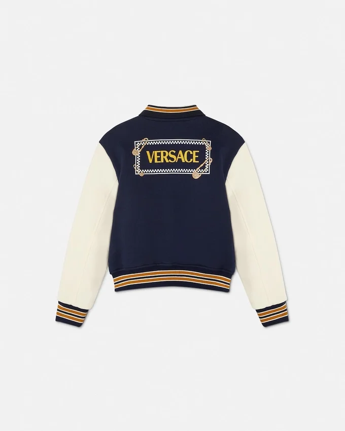 Safety Pin Logo Varsity Kids Blouson Jacket Safety Pin Logo Varsity Kids Blouson Jacket