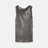 Safety Pin Metal Mesh Mini Dress Safety Pin Metal Mesh Mini Dress