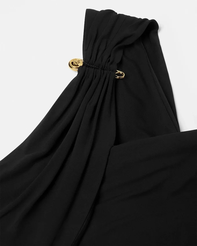 Safety Pin One-Shoulder Bustier Safety Pin One-Shoulder Bustier