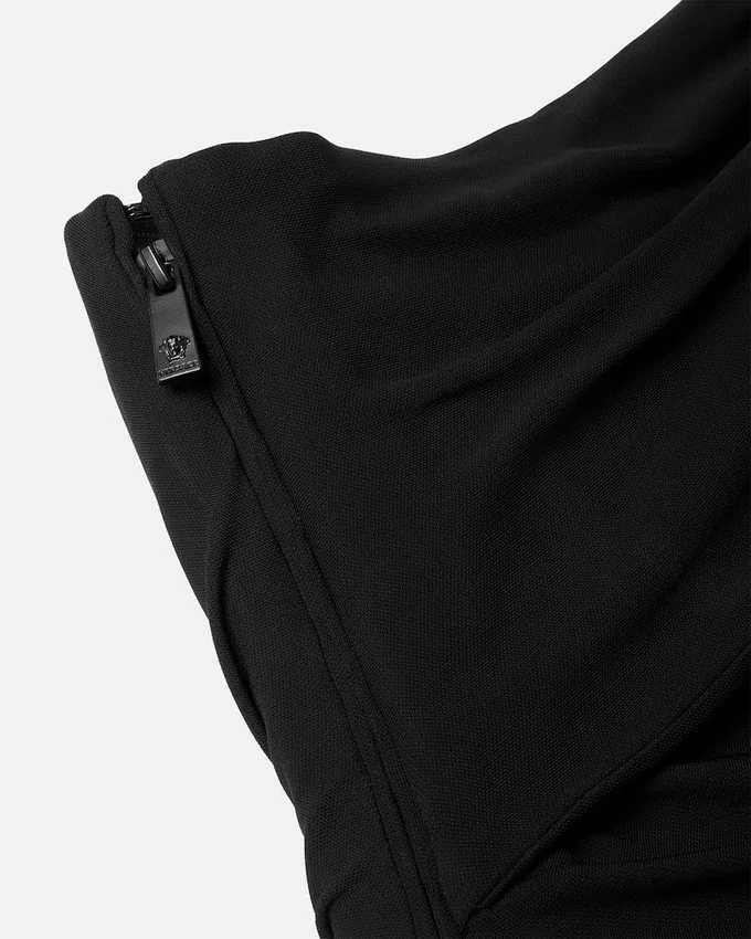 Safety Pin One-Shoulder Bustier Safety Pin One-Shoulder Bustier