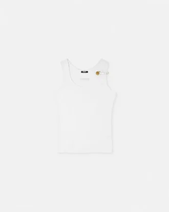 Safety Pin Ribbed Tank Top