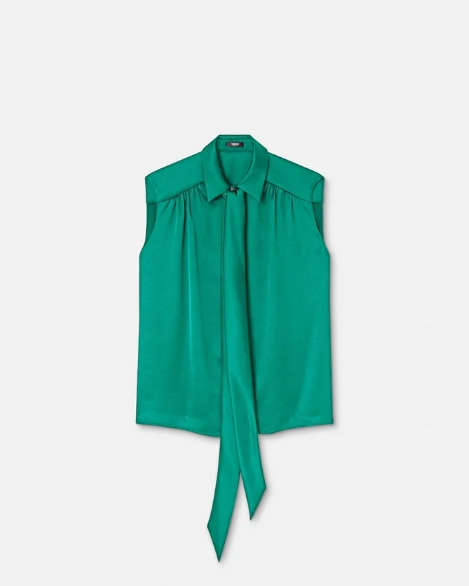Satin Lavallière Shirt Satin Lavallière Shirt
