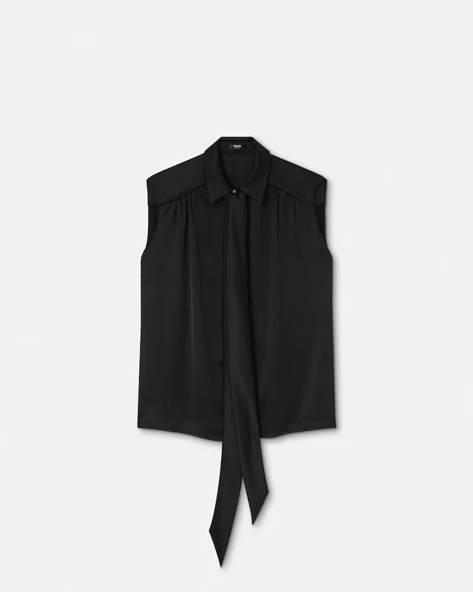 Satin Lavallière Shirt Satin Lavallière Shirt
